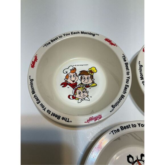 Three Piece Set Vintage 1995 Kellog’s Cereal Bowls. Tony the Tiger and Snap, Cra - Picture 8 of 13